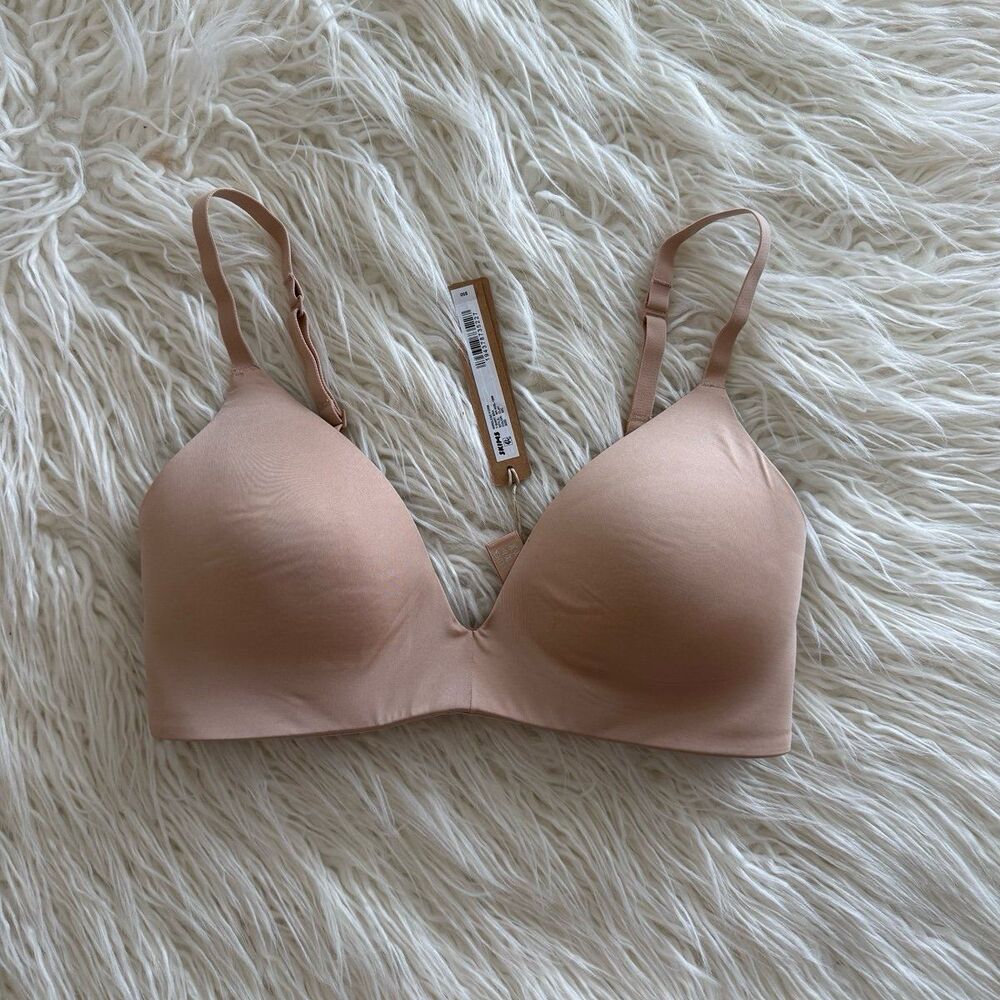 Skims Wireless Form T-shirt Bra Clay Size 32C